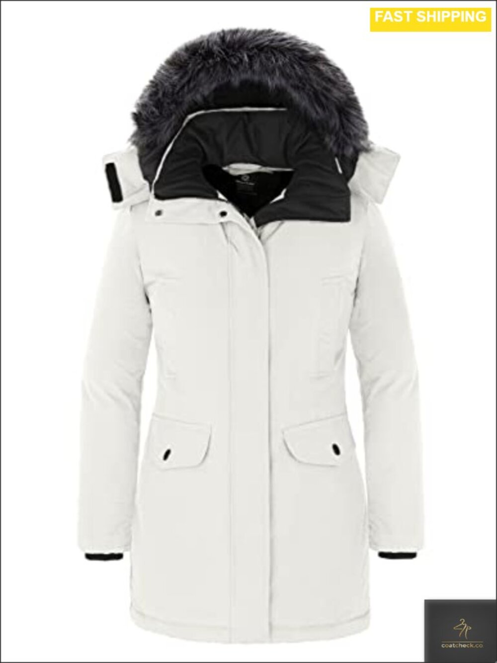 Women's Long Puffer Parka Faux Fur Hooded Winter Coat